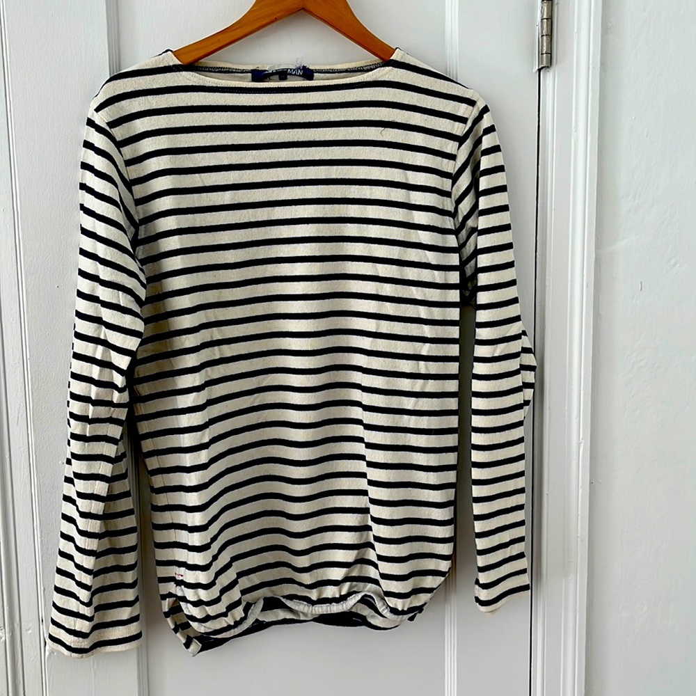 Junya Watanabe Comme des Garcons Man Nay/Off White Soft cotton Sailor shirt Med